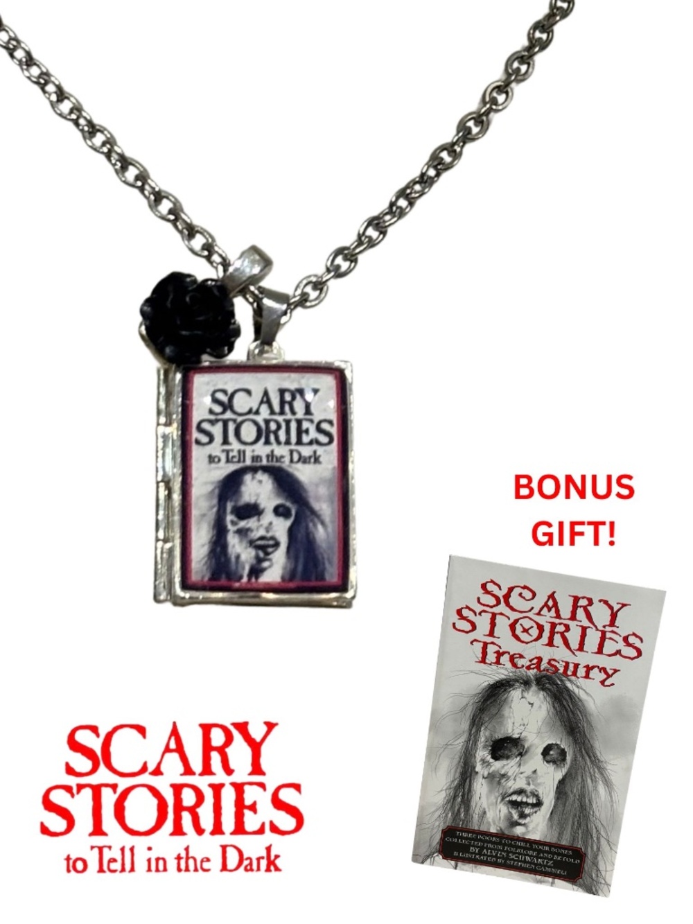 Scary Stories To Tell In The Dark “Book Style” Locket Necklace